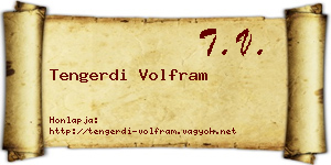 Tengerdi Volfram névjegykártya